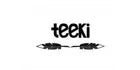 Black 'teeki' logo on a white background