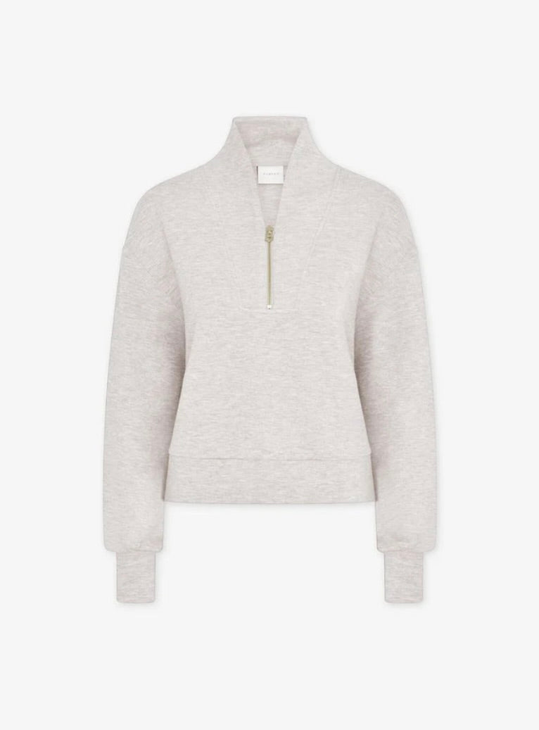 Varley Davidson Sweatshirt - Ivory Marl | Varley | Evolve Fit Wear