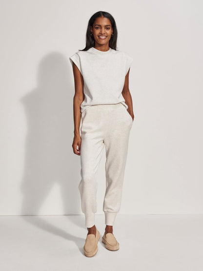 Varley Slim Cuff Pant 25 - Ivory Marl | Varley | Evolve Fit Wear