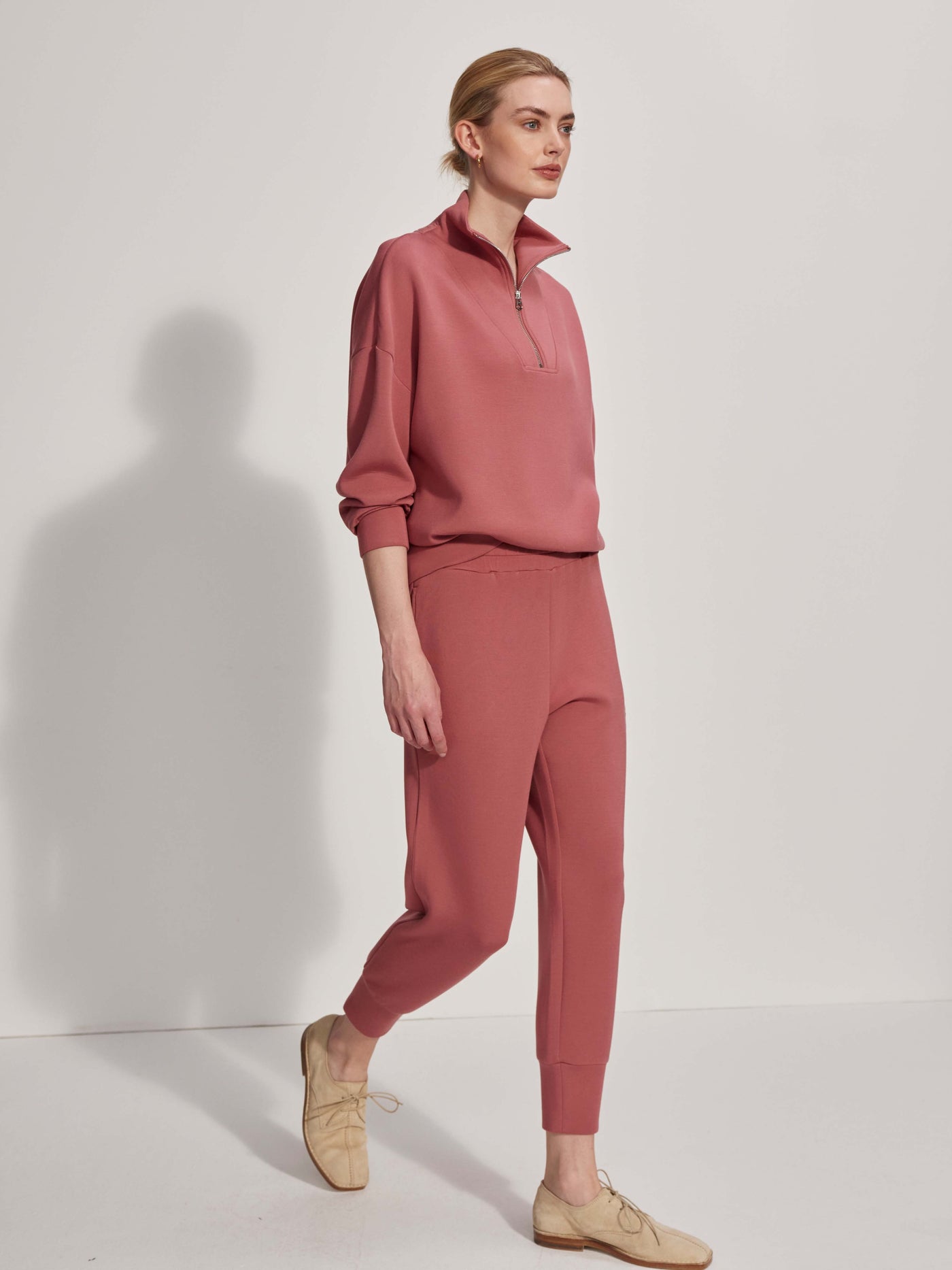 Varley Slim Cuff Pant 25 - Withered Rose