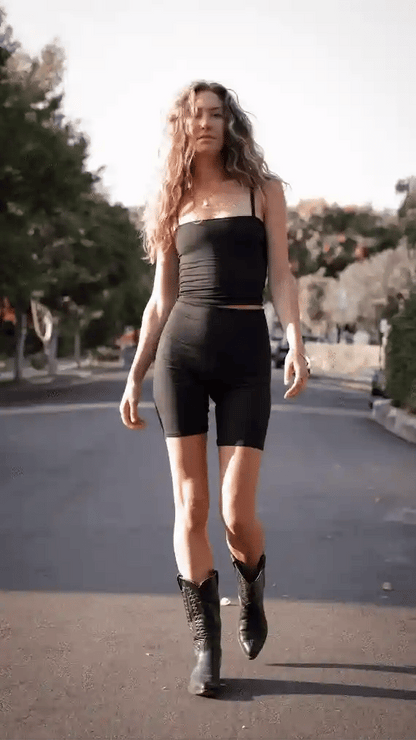 WithLove Solid Black Bike Shorts – Everyday Stretch Fit | WithLove | Evolve Fit Wear