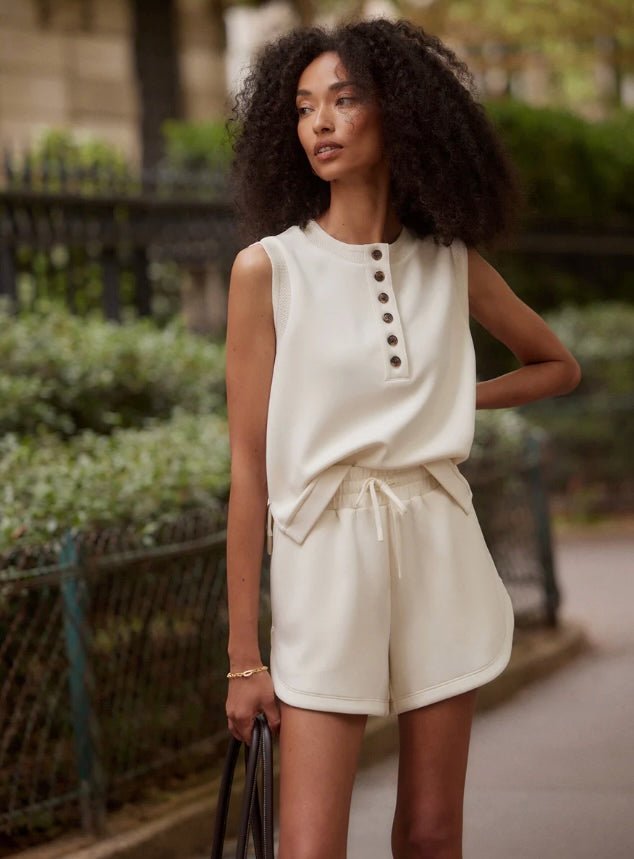 Varley Coulter High Rise Shorts in Pristine styled for everyday wear