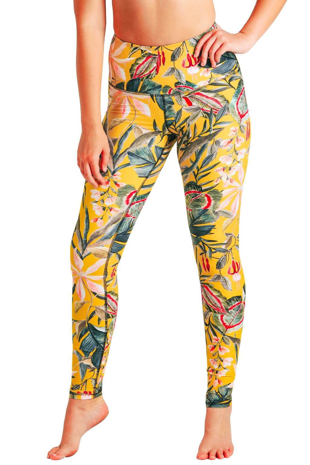 Curry Up Eco-Friendly Women's Printed Yoga Leggings