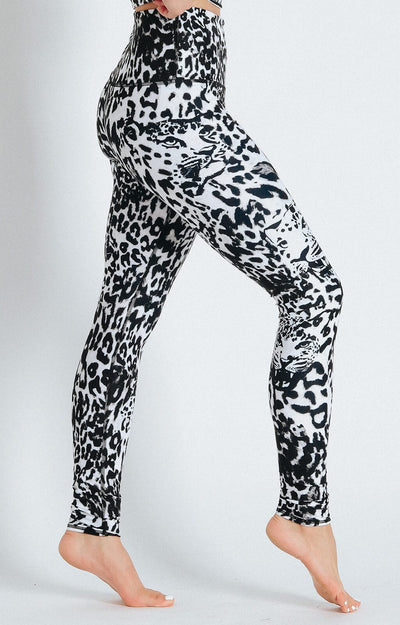 Ghost Leopard Printed Yoga Leggings right