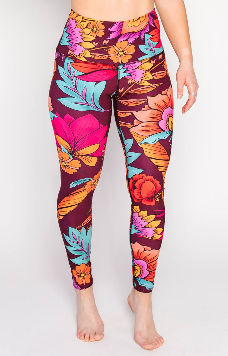 Indie Flow Printed Yoga Leggings front