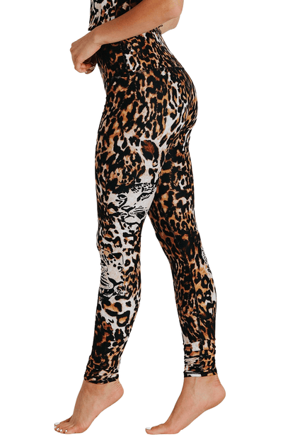 Wildcat Printed Yoga Leggings Left View