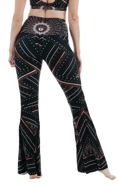 Humble Warrior Printed Bell Bottoms Back