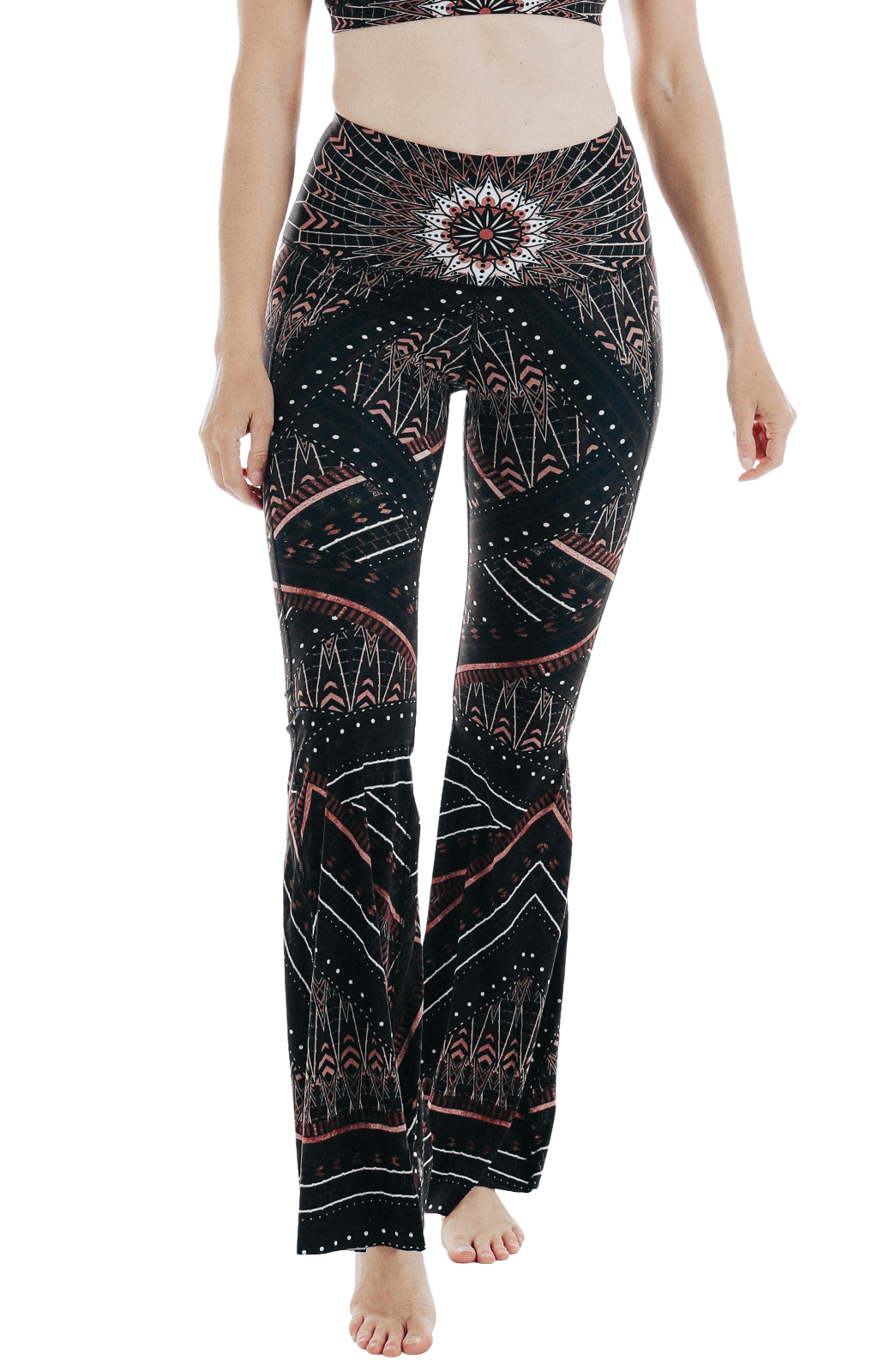 Humble Warrior Printed Bell Bottoms Front