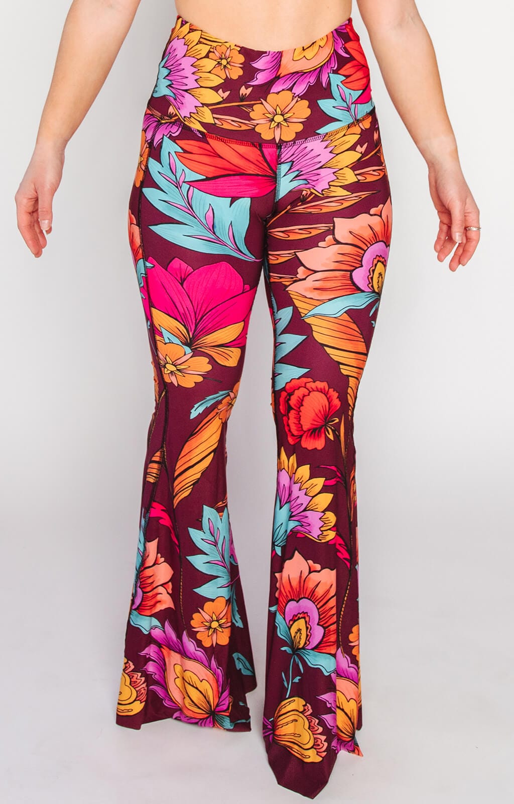 Indie Flow Printed Bell Bottoms front