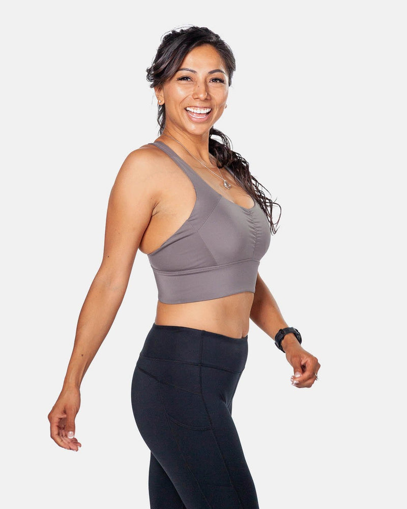 Handful Gametime Bra – Magnetic Gray