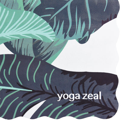 Yoga Zeal Wavy Tropical Banana Leaf Yoga Mat