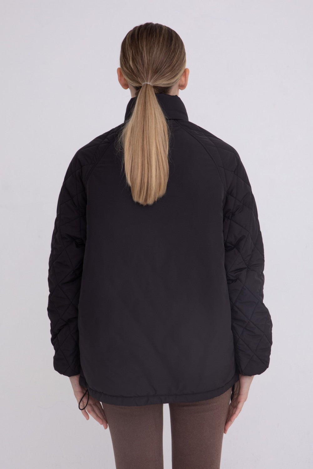 Padded Puffer Quilted Pullover Jacket