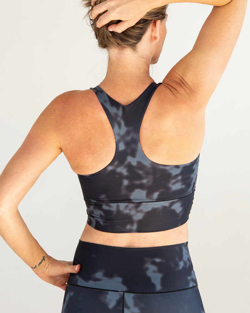 Black Fog Longline Sports Bra *FINAL SALE*