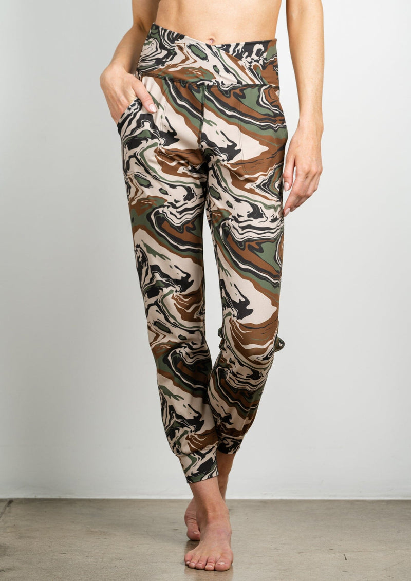 Cross Waist Jogger - Camo