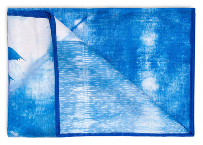 Yoga Towel - Indigo Dreams Print