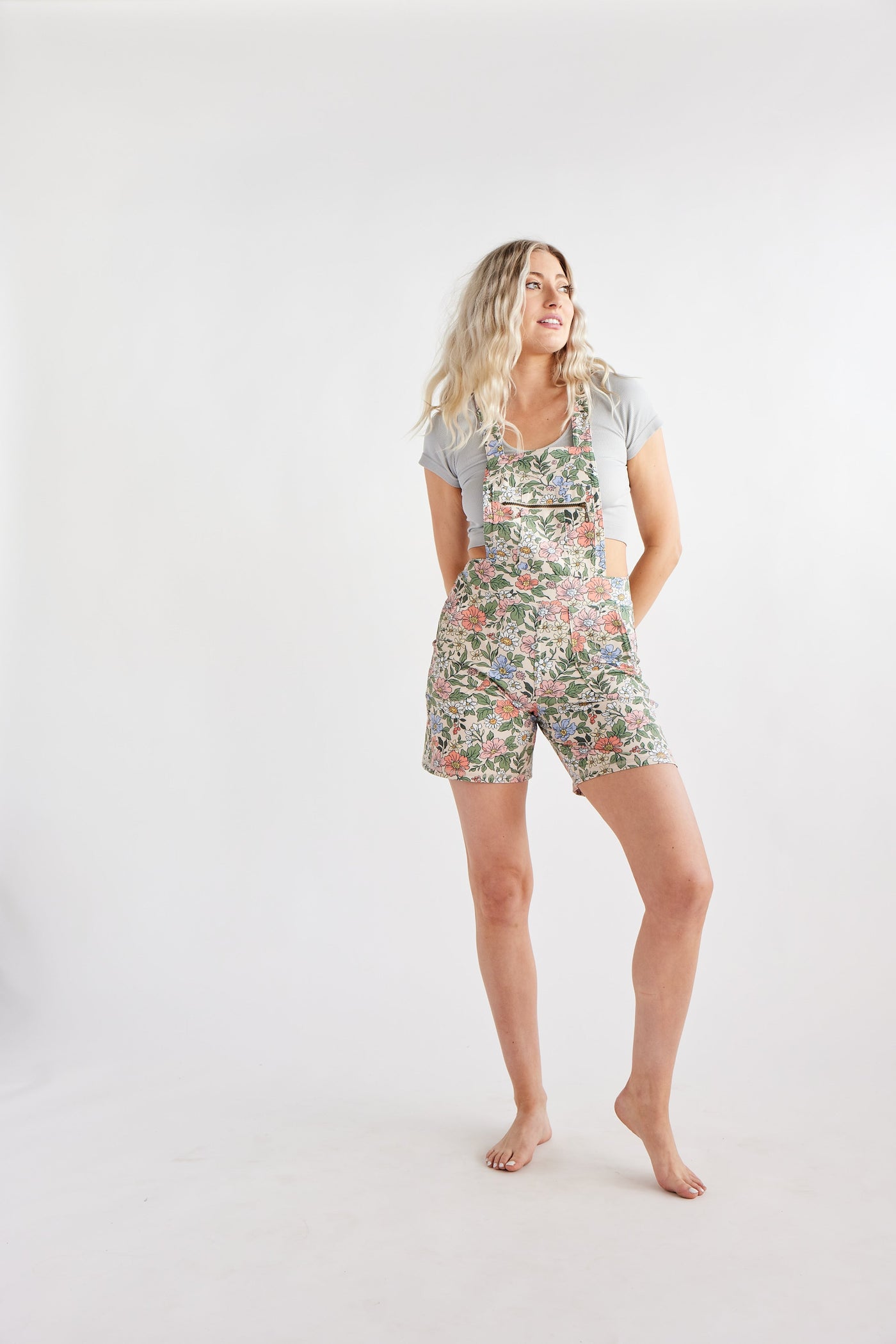 Overall Romper - Sweet Floral