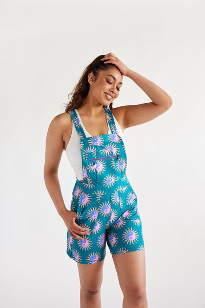 Overall Romper - Tropical Yin Yang