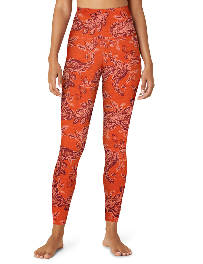 Beyond Yoga Chai Paprika Paisley SoftMark High Waisted Midi