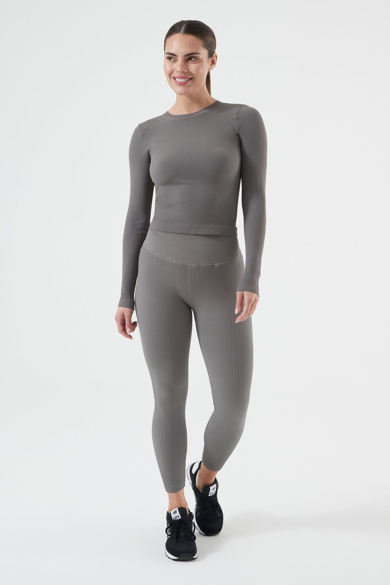 Rib Seamless Long Sleeve