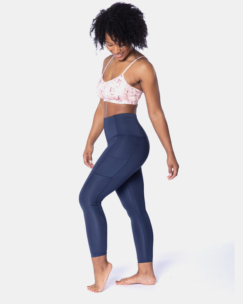 Handful Hi Five Pocketed High-Waist Legging - Night Swim Navy