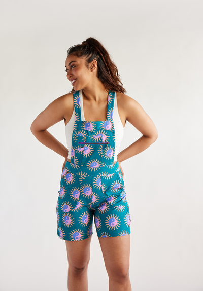 Overall Romper - Tropical Yin Yang