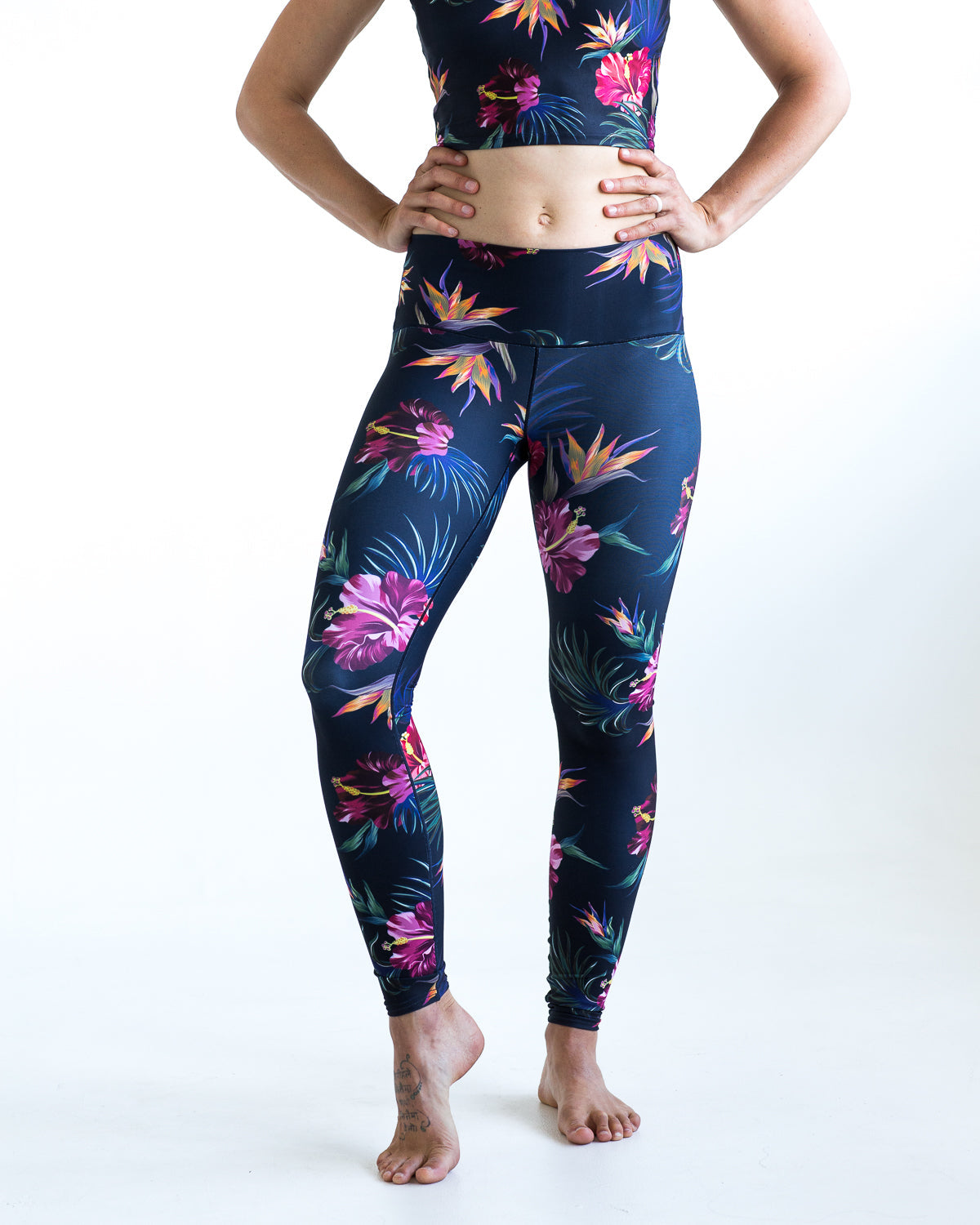 Tropical Floral Yoga Pants