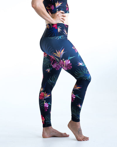 Tropical Floral Yoga Pants