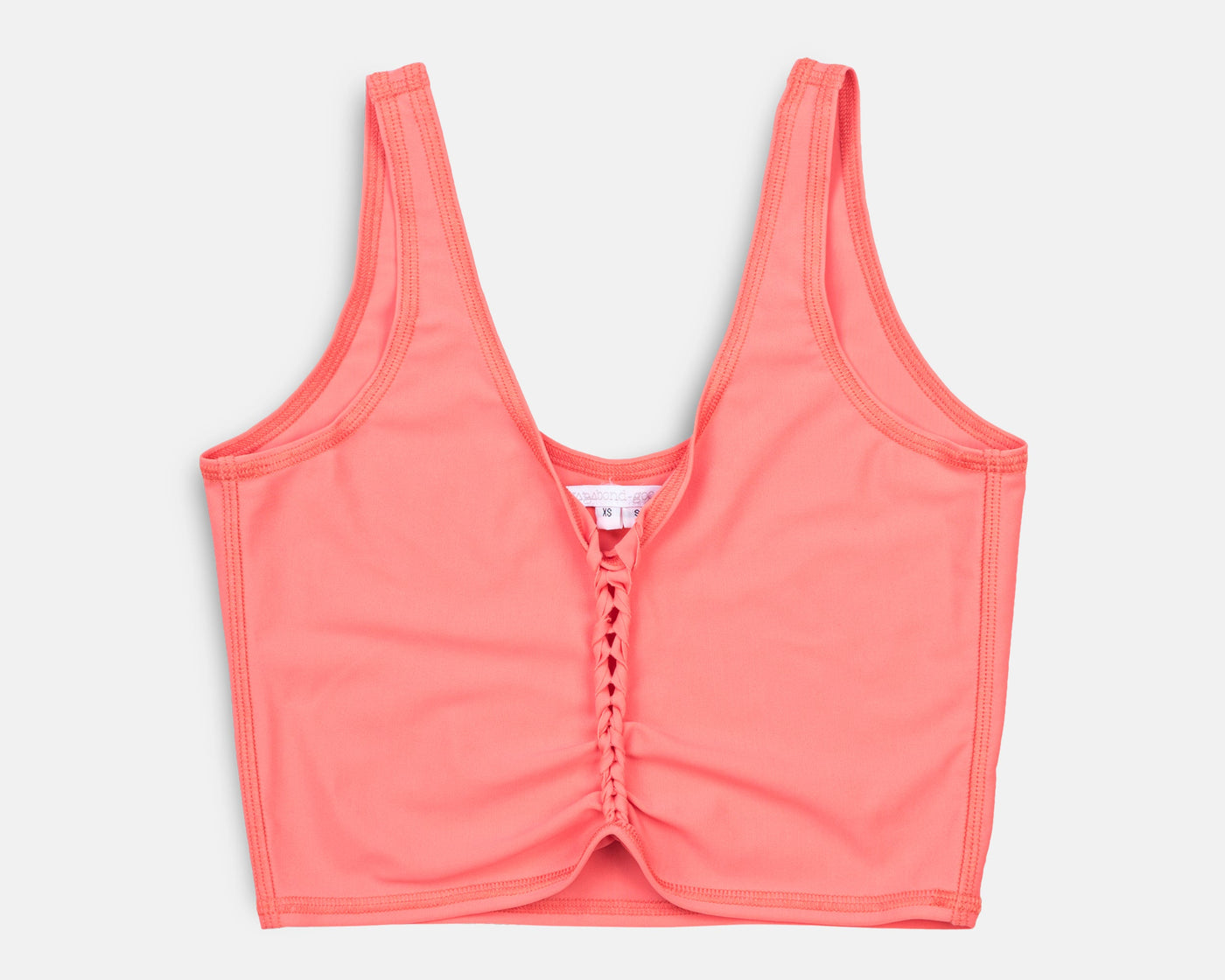 Rogue Crop Top in Hot Coral