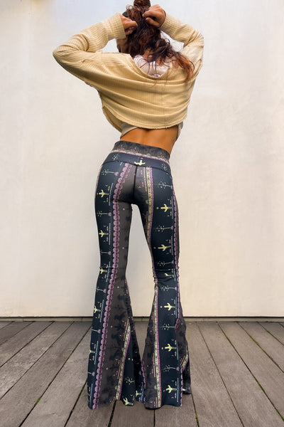 Wild and Free Crop Bell Bottom