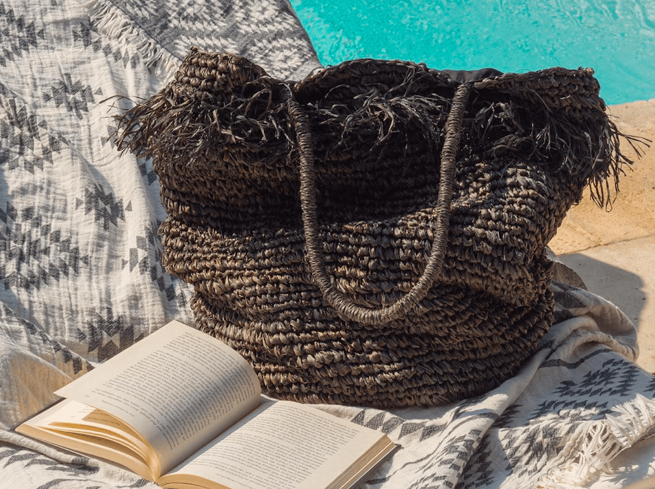 Amber Beach Bag - Black | Vagabond Goods | Evolve Fit Wear