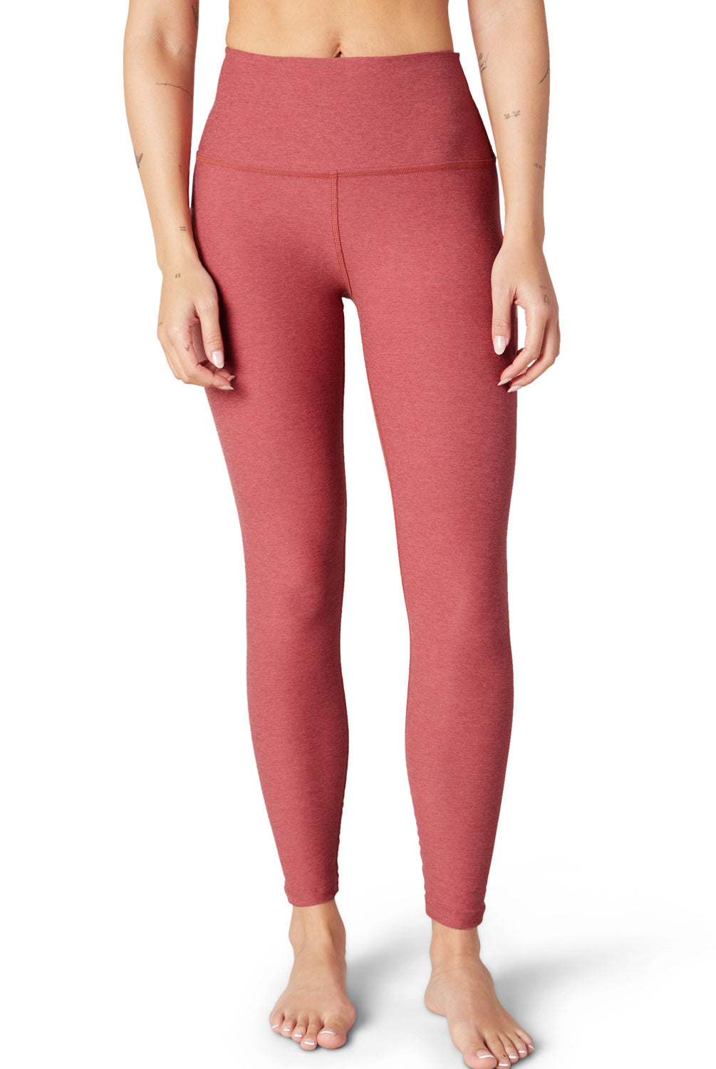 Beyond Yoga Spacedye Caught In The Midi High Waisted Legging in Softest  Scarlet