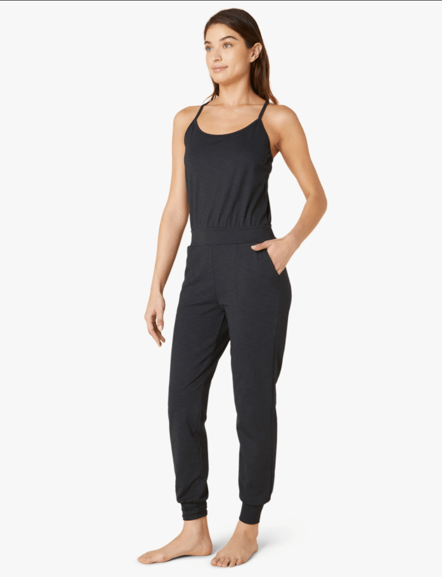 Beyond Yoga Heather Rib Workout Jumpsuit Evolve Fit Wear