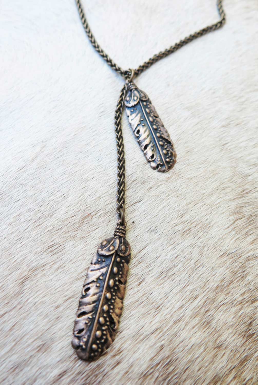 Cielo Feather Lariat Necklace | Wanderlust | Evolve Fit Wear