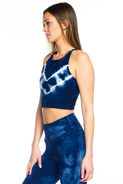 Electric & Rose Grayson Crop Top - Navy | Electric Rose | Evolve Fit Wear