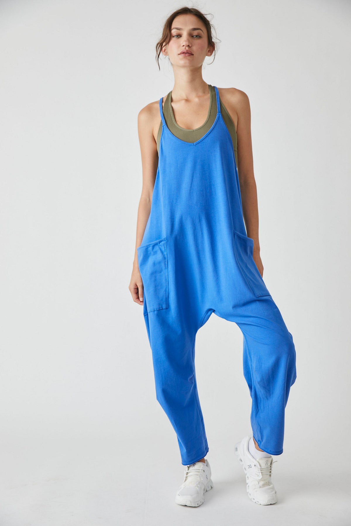 Free People Hot Shot Onesie in Electric Cobalt Evolve Fit Wear