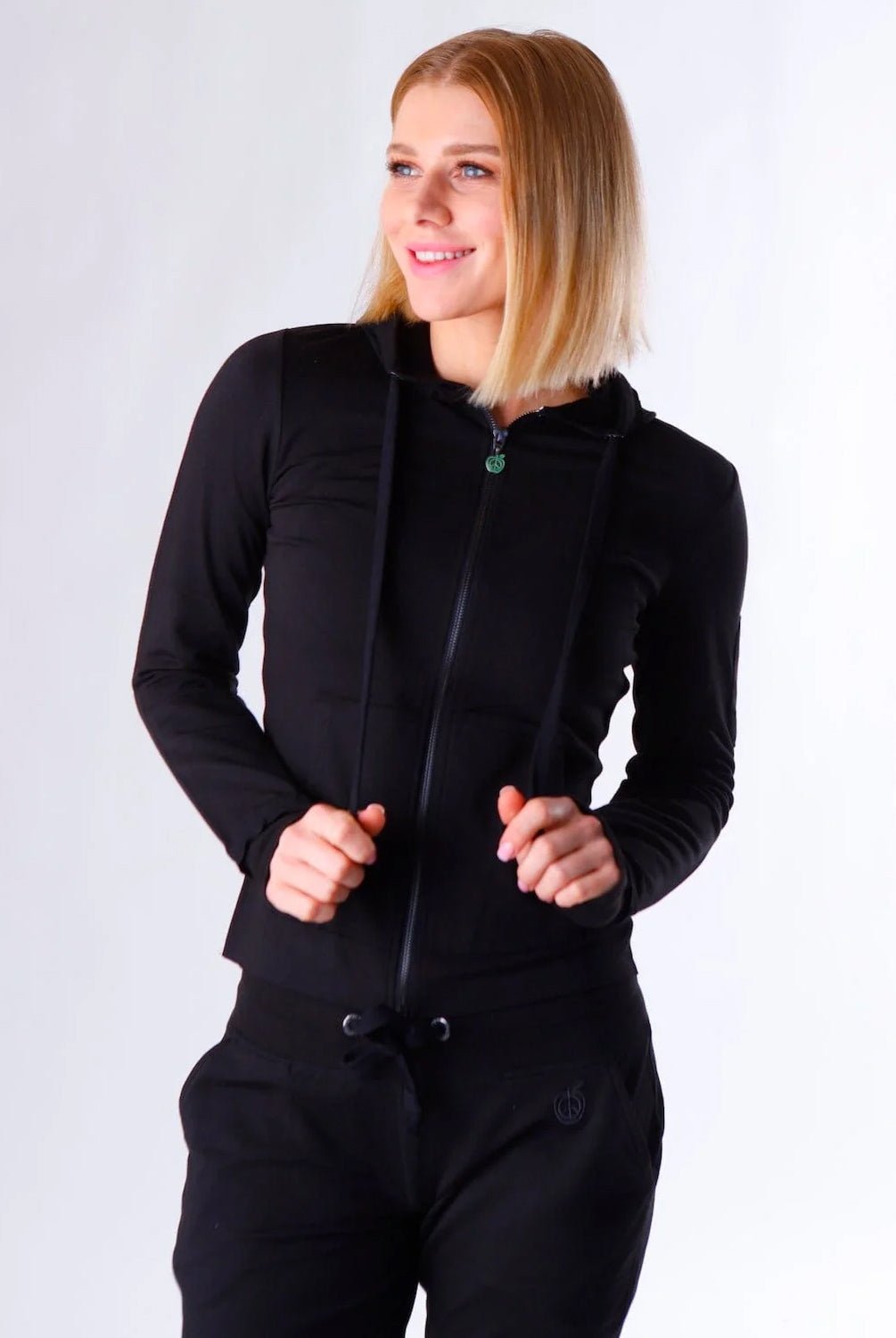 Green Apple Bamboo Kat Zip Hoodie | Green Apple | Evolve Fit Wear