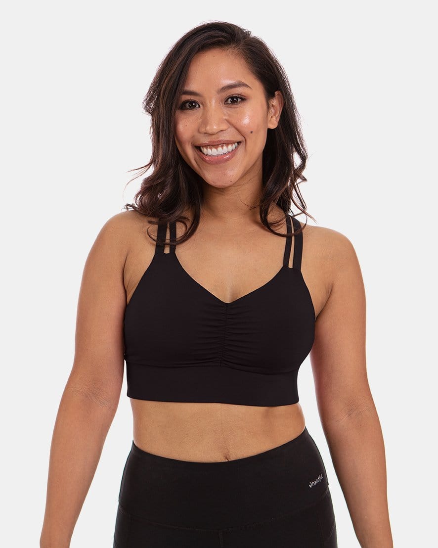 Handful Double Down Bra – Booya Black | Handful | Evolve Fit Wear