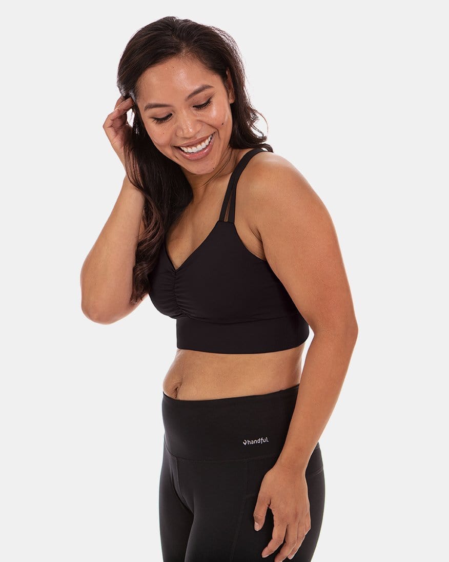 Handful Double Down Bra – Booya Black | Handful | Evolve Fit Wear