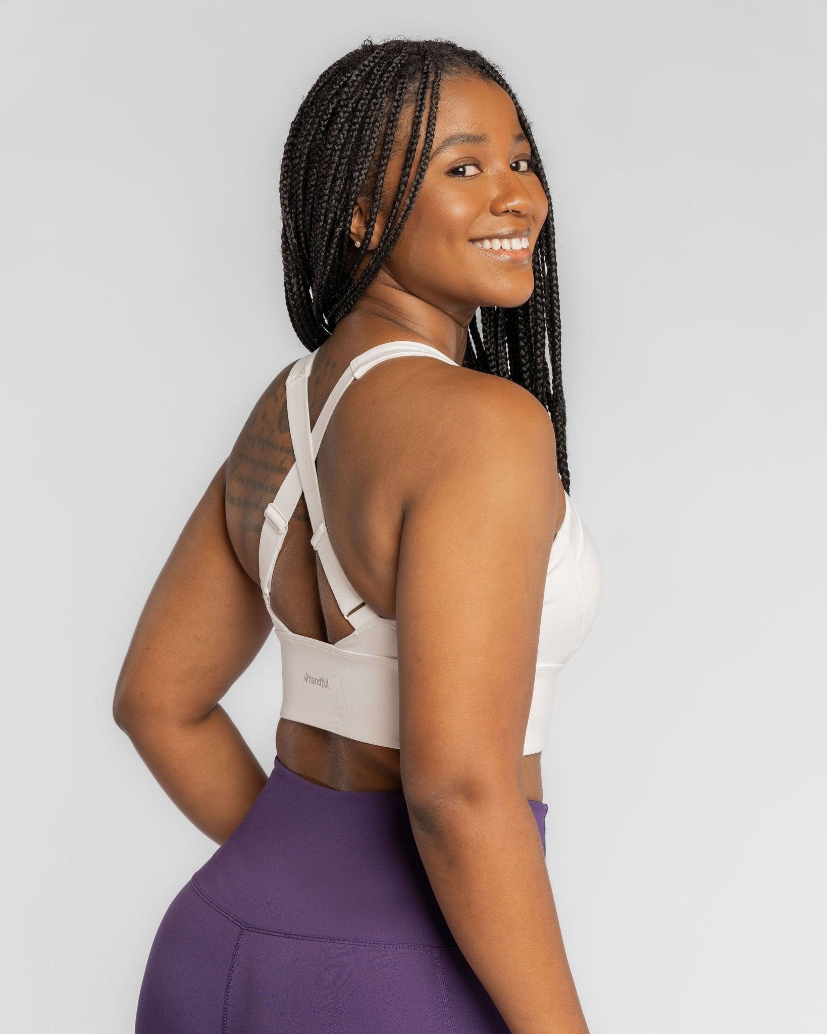 Handful Gametime Bra – No Headlights White | Handful | Evolve Fit Wear