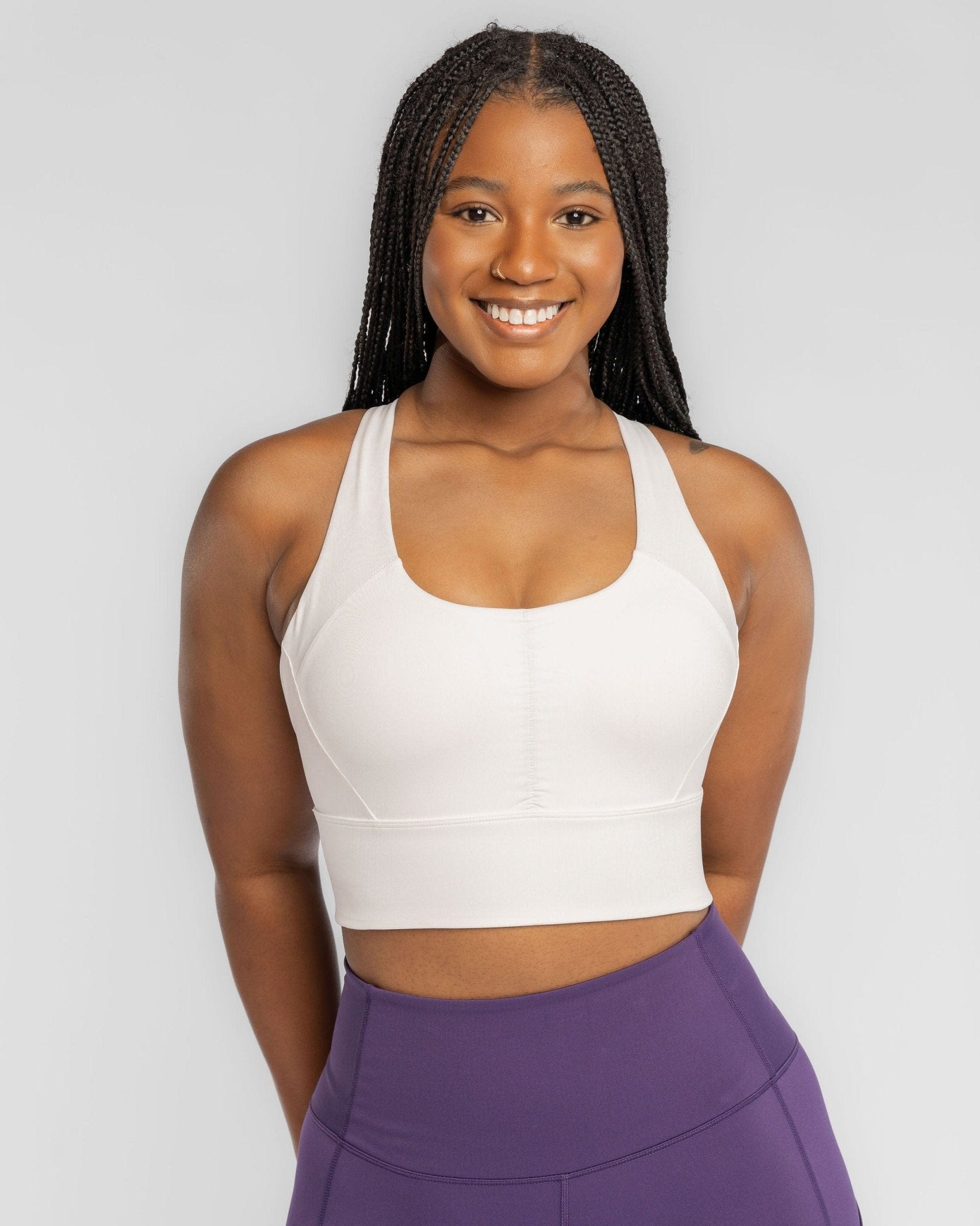 Handful Gametime Bra – No Headlights White | Handful | Evolve Fit Wear