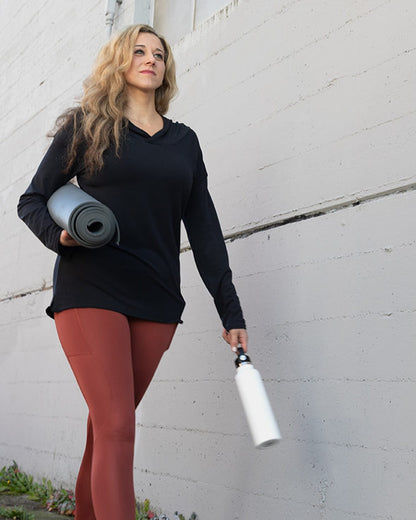 Handful Hello Sunshine UPF Hoodie - Booya Black | Handful | Evolve Fit Wear