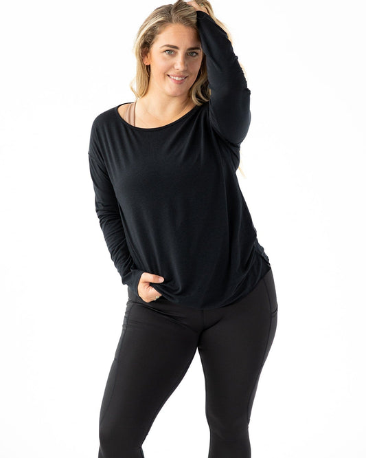 Handful Hello Sunshine UPF Long Sleeve - Booya Black | Handful | Evolve Fit Wear