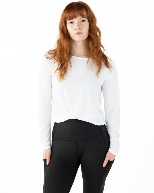 Handful Hello Sunshine UPF Long Sleeve - No Headlights White | Handful | Evolve Fit Wear