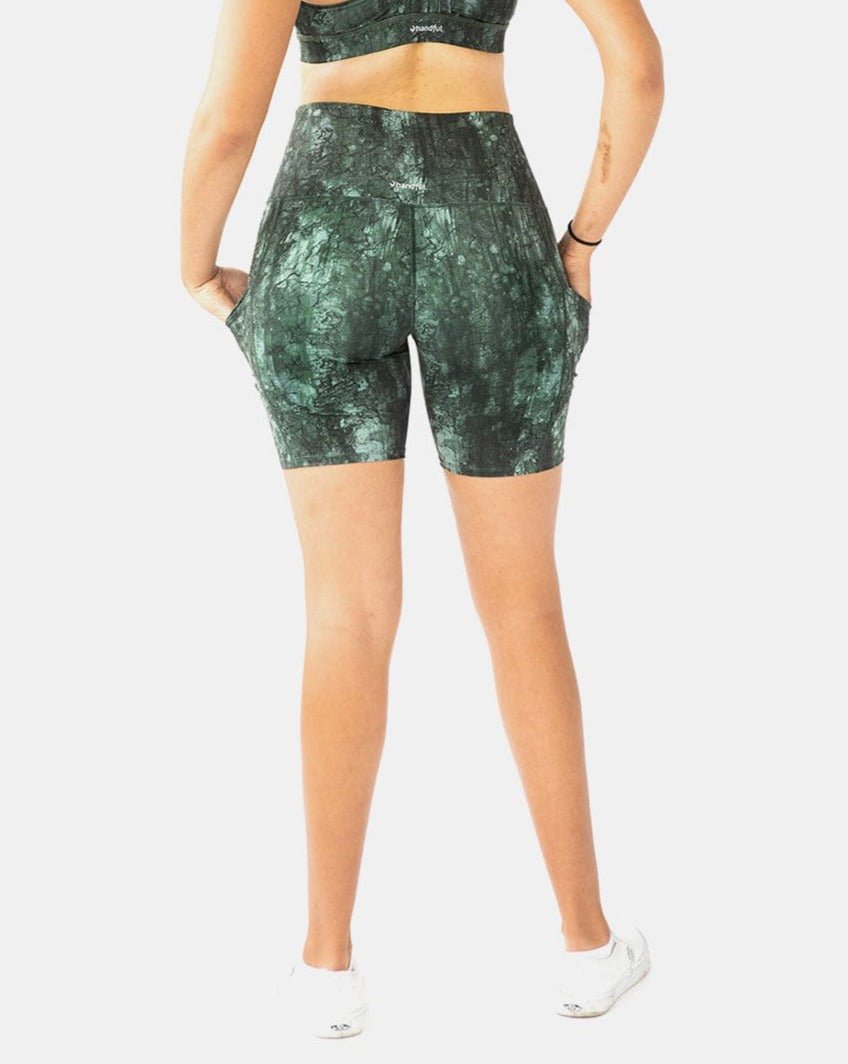 Handful Hi Five High - Waisted Biker Short - Nature Daze | Handful | Evolve Fit Wear