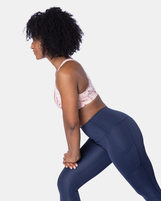 Handful Hi Five Pocketed High - Waist Legging - Night Swim Navy | Handful | Evolve Fit Wear
