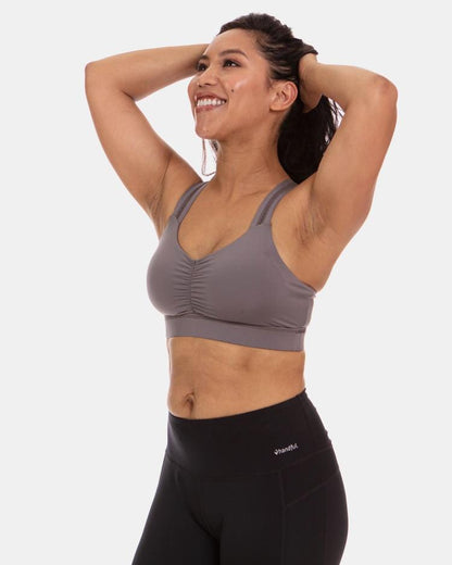 Handful Y - Back Bra - Magnetic Gray | Handful | Evolve Fit Wear