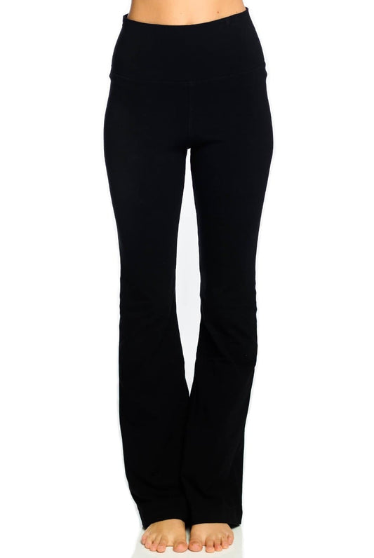 Hard Tail Rolldown Bootleg Pant - Black | Hard Tail Forever | Evolve Fit Wear