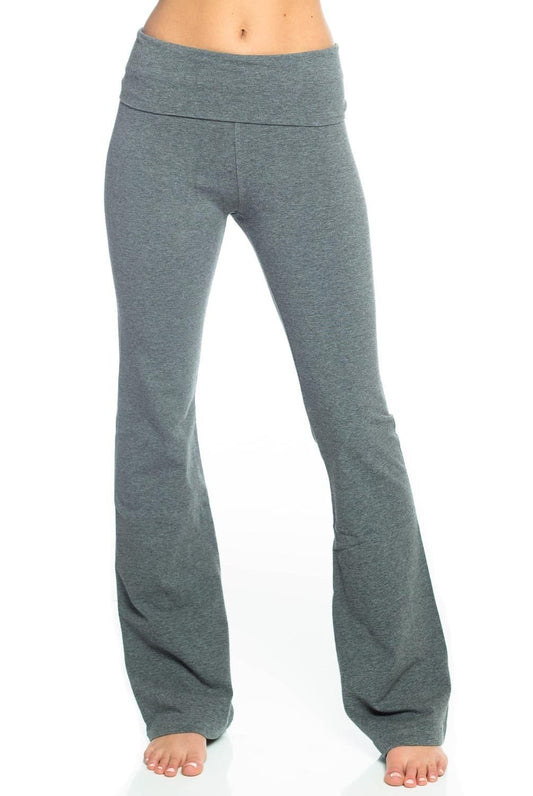 Hard Tail Rolldown Bootleg Pant - Charcoal | Hard Tail Forever | Evolve Fit Wear