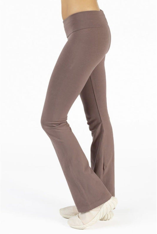 Hard Tail Rolldown Bootleg Pant - Mocha | Hard Tail Forever | Evolve Fit Wear