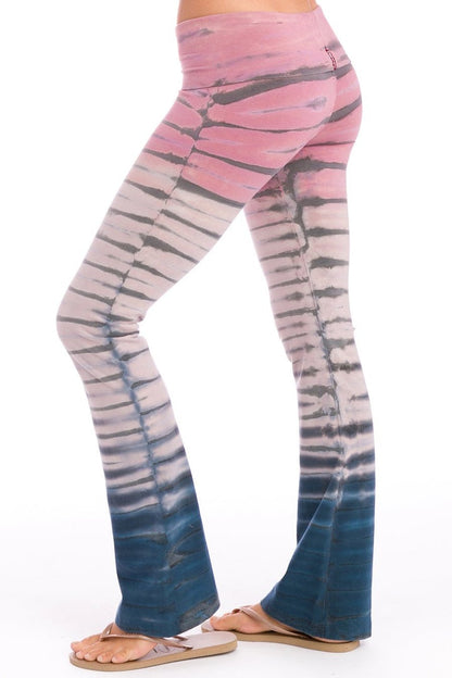 Hard Tail Rolldown Bootleg Pant - Pink Horizon | Hard Tail Forever | Evolve Fit Wear